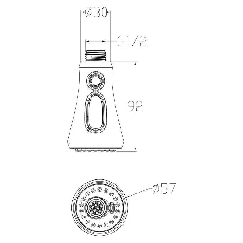 Kitchen Pull Out Faucet Sprayer Nozzle Sprayer ABS Durable Water Saving Shower Spray Head Bathroom Basin Sink Tap Replacement The jack market .AU The jack market .AU $ 54 14:202690824#61017 brushed