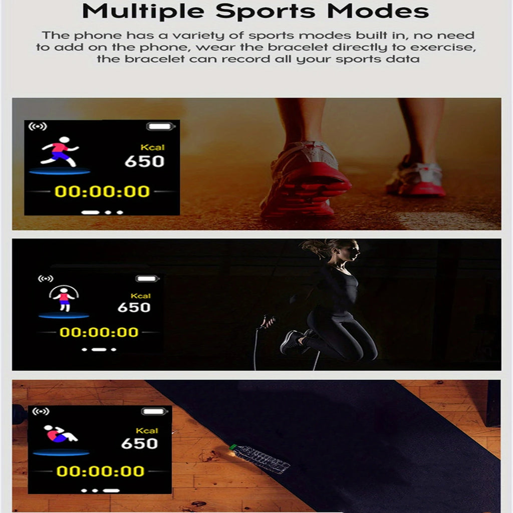 Multifunctional Smart Watch D13 for Men & Women - Bluetooth Fitness Tracker, Music Player, Sleep Monitor & Sports Bracelet