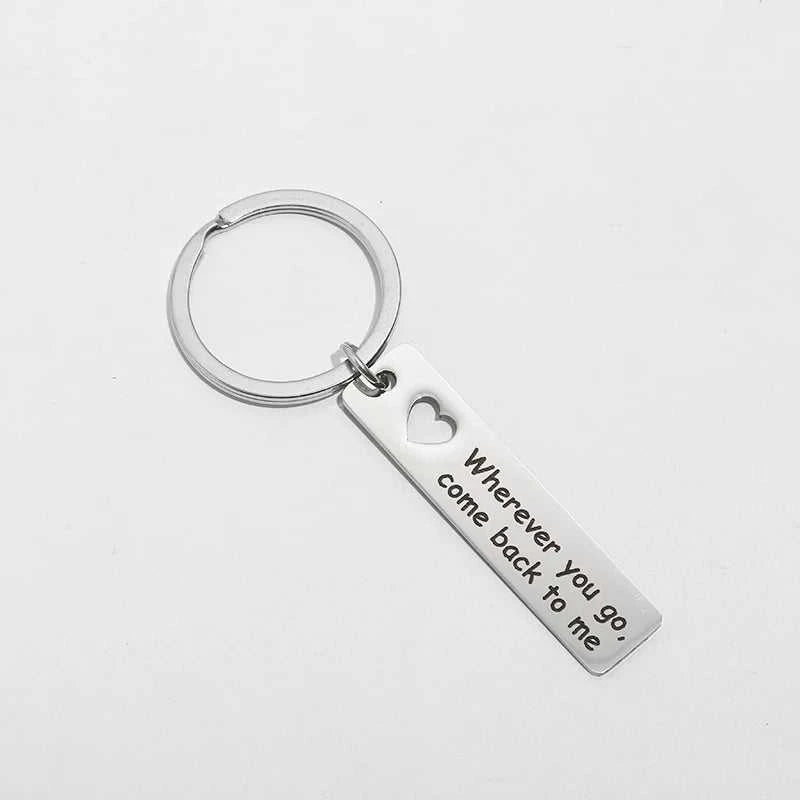 Fashion Creative Boyfriend Gift Wherever You Go Come Back To Me Keychain Couples Jewelry College Graduation Gift The jack market .AU The jack market .AU Jewellery & Chains $ 51 14:29#Silver;200007763:201336100