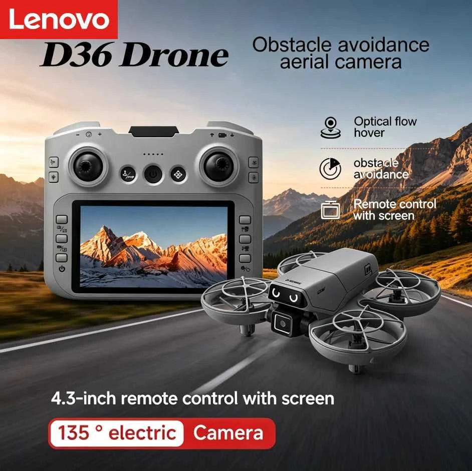 Lenovo D36 Drone 4K HD 8k Triple Camera FPV Brushless Motor Obstacle Avoidance Foldable RC Quadcopter Professional Aerial The jack market .AU The jack market .AU Drones $ 131 14:691#D36-Gery-4K-1B