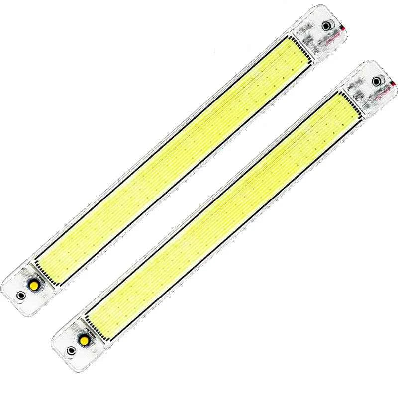 Car Reading Light COB High-brightness thin 12V/24V LED Cabin Interior Light Dome Lamp With Switch For Van Lorry Truck RV Camper
