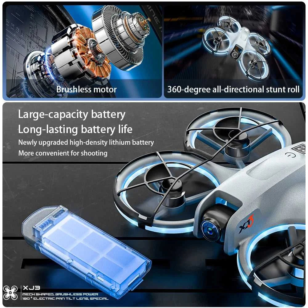 Dual camera high-definition drone, headless mode, 360 ° flip, easy to operate, suitable for outdoor travel The jack market .AU The jack market .AU Drones $ 114 14:193#XJ3-A-4.3-GY-1B