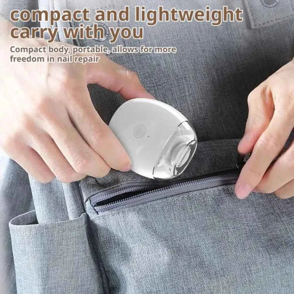 Fully Automatic Electric Nail Clipper Semplice Portatile with LED Light for Baby Elderly Child Manicure Nail Care Trimmer