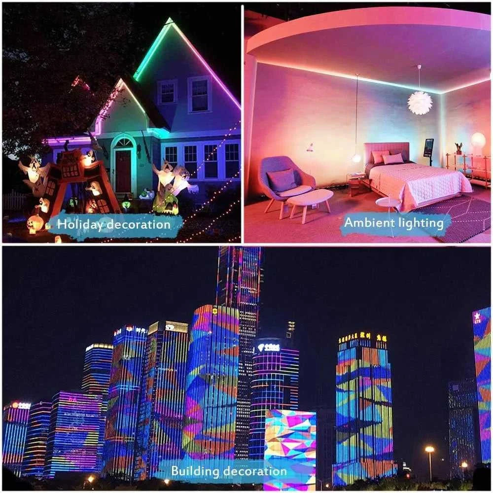 12V 24V RGB Neon Light LED Strip Addressable WS2811 84LEDs/m 6x12mm Flex Silicone Rope Rainbow Lamp Home Decoration Waterproof The jack market .AU The jack market .AU Home $ 51 136:9131245839#12V 1m