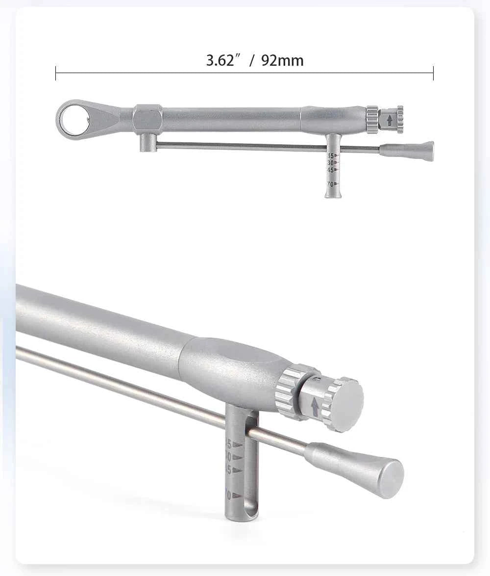AZDENT Dental Implant Torque Wrench Kit - 16 Precision Drivers & 1 Autoclavable Wrench for Seamless Dental Procedures
