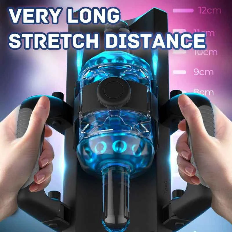Easylove King Automatic Quickshot Male Masturbator Cup Electric Penis Stroking Telescopic Cock Stroker Auto Pocket Pussy Sleeve