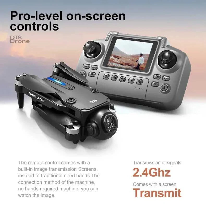 Lenovo D18 Drone 8K Aerial HD Dual-Camera Intelligent Obstacle Avoidance Brushless Power 5G WIFI Screen Remote Control GPS Drone The jack market .AU The jack market .AU Drones $ 97 14:175#Black-8K HD-VR