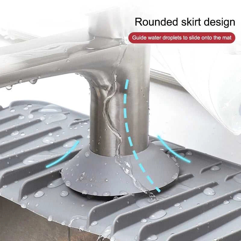 1PCS Silicone Faucet Absorbent Kitchen Mat Sink Splash Catcher Countertop Protector Mat Draining Pad For Bathroom The jack market .AU The jack market .AU Home $ 47 14:29#A1