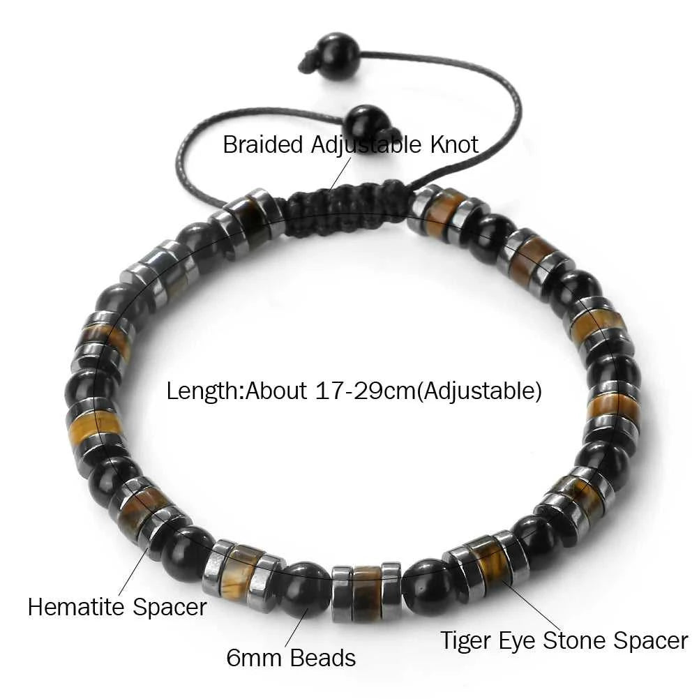 Fashion Hematite Tiger Eye Stone Bracelets Men Natural Matte Black Lave Stone Bangles Women Health Protection Soul Jewelry Gifts The jack market .AU The jack market .AU Jewellery & Chains $ 52 200001034:6145#Bright Black;200007763:201336100