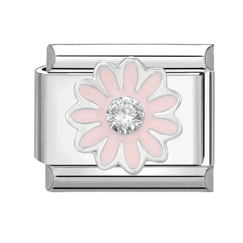 2024 Fashion Pretty Sweet Colour Rose Flower Charm Italian Links Fit 9mm Stainless Steel Bracelet Making DIY Jewelry The jack market .AU The jack market .AU Jewellery & Chains $ 51 200001033:361187#No.6