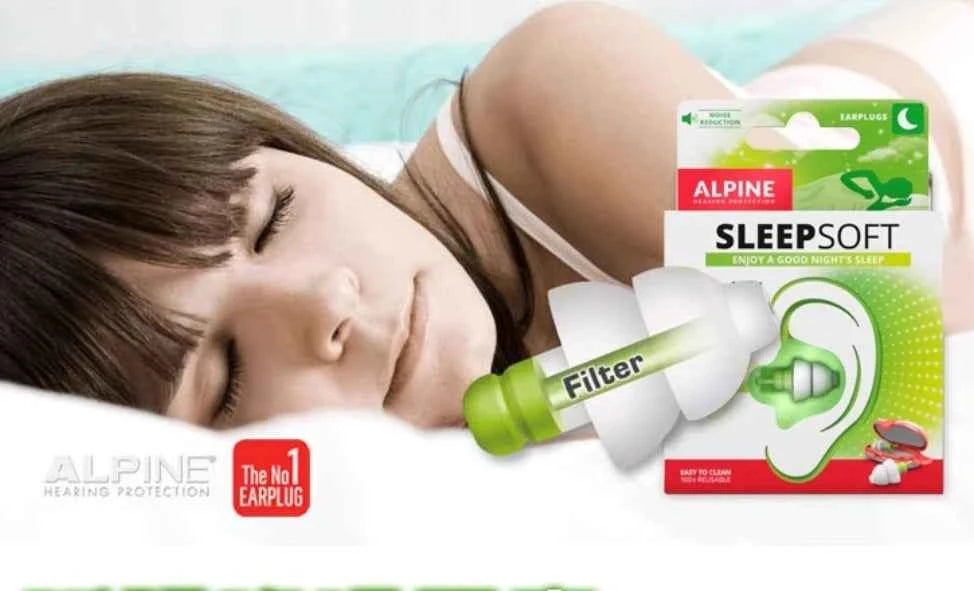 Alpine Sleepsoft Travel Sleeping Earplugs Anti Snore Earplugs Anti Noise Swim Ear Plugs