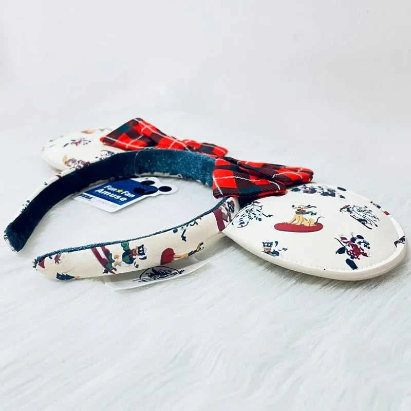 Disney Winter Christmas Headband Cartoon Mickey Pluto PU Leather Ear For Adults Bow Headband Minnie Park Accessories Headwear The jack market .AU The jack market .AU Mum & Kids: Essential Products for Every Family $ 39 14:10#E