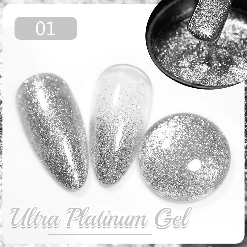 PUENTE Cat Eye Magnetic Gel Nail Polish - Vibrant Starry Galaxy Effect, Soak Off UV, 7.5ML