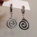 Grunge Jewelry Stainless Steel Swirl Earrings Cool Korean Charms Hoop Earrings for Women Goth Fashion Accessories Cute Punk The jack market .AU The jack market .AU Jewellery & Chains $ 47 200001034:361180#A