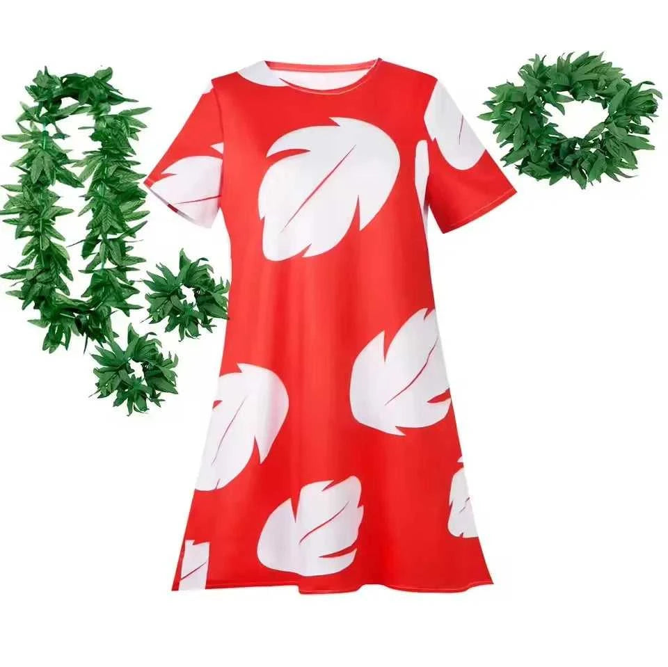 Lilo Costume for Girls Hawaii Princess Red Leaves Dress Up Outfits with Garland Kids Halloween Carnival Party Dresses The jack market .AU The jack market .AU Mum & Kids: Essential Products for Every Family $ 43 14:200001438#dress style 2;200000463:200004197#2T (Tag 100)