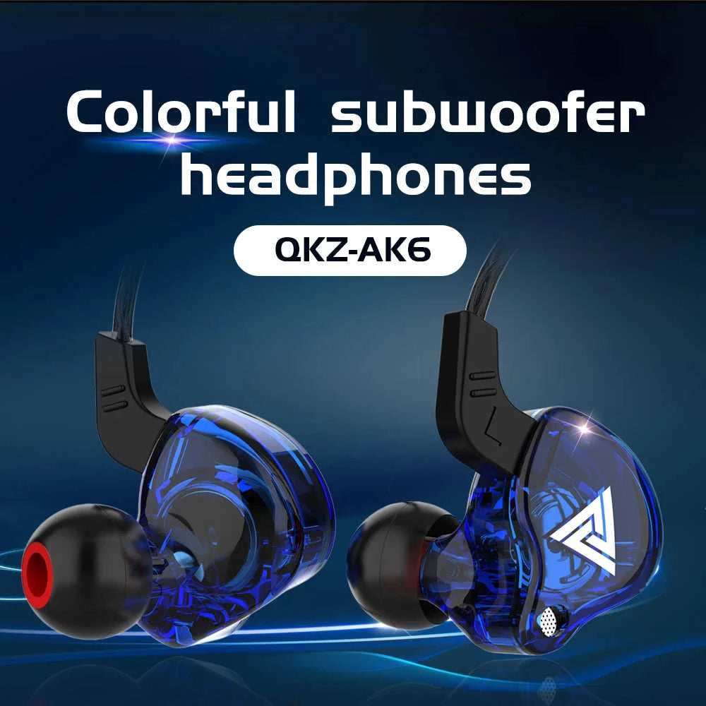 QKZ AK6 Wired Headphones Dual Drive HiFi Earphone with Microphone 3.5mm Sport Running Music Earbuds Bass Stereo Headset Original The jack market .AU The jack market .AU Accessories Electronics $ 51 14:350853#AK6 Green B