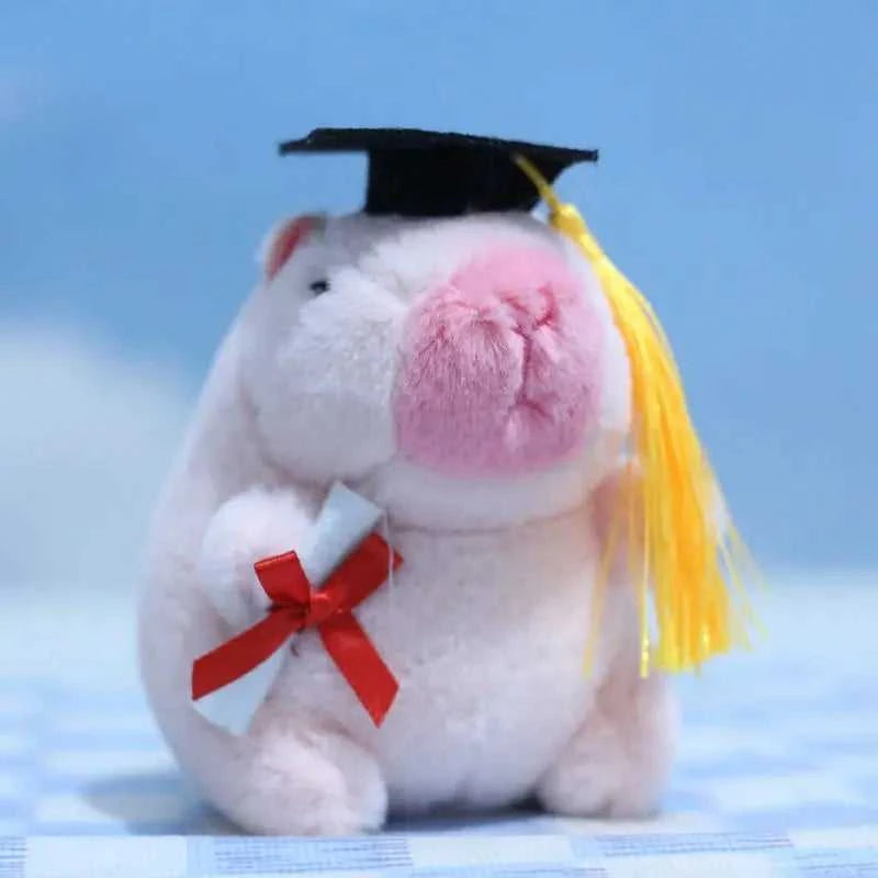 Graduation Capybara Plush Toy Doctor Hat Graduate Owl Doll Cute Stuffed Animal Plushie Kawaii Pendant Soft Cartoon Keychain Gift The jack market .AU The jack market .AU Little Wonders $ 50 14:175#12cm Pink Pendant