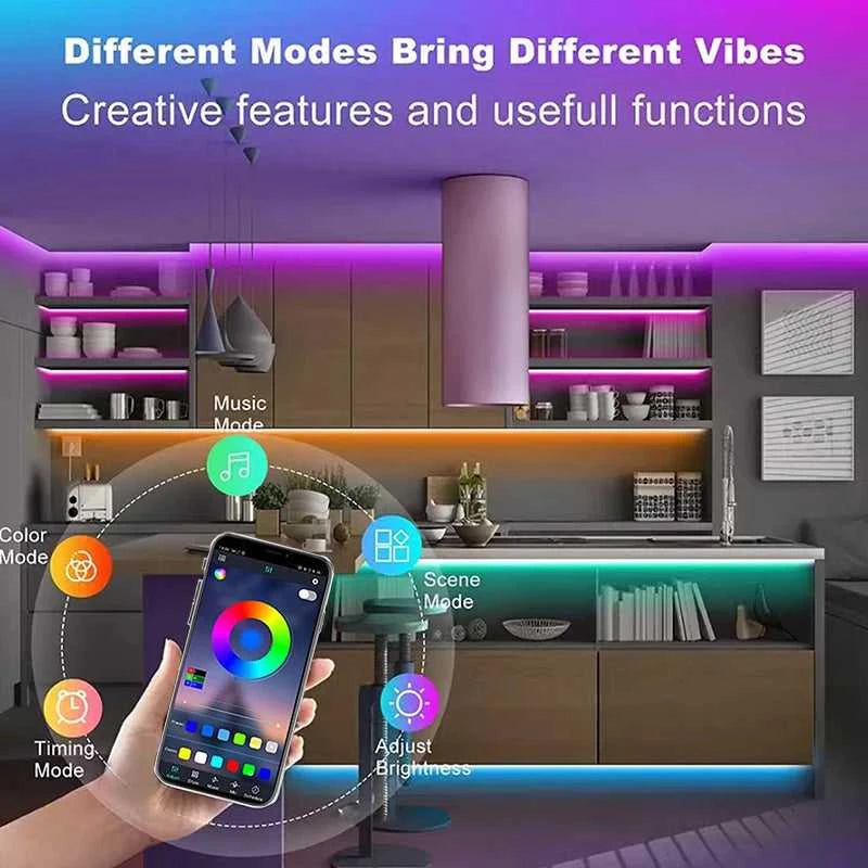 1-30M 5V USB Bluetooth LED Strip Light SMD 5050 5V RGB Flexible LED Strip Bluetooth APP Control Color Change For TV background The jack market .AU The jack market .AU Home $ 56 136:9131278654#24key IR controller;380:6286#20 m