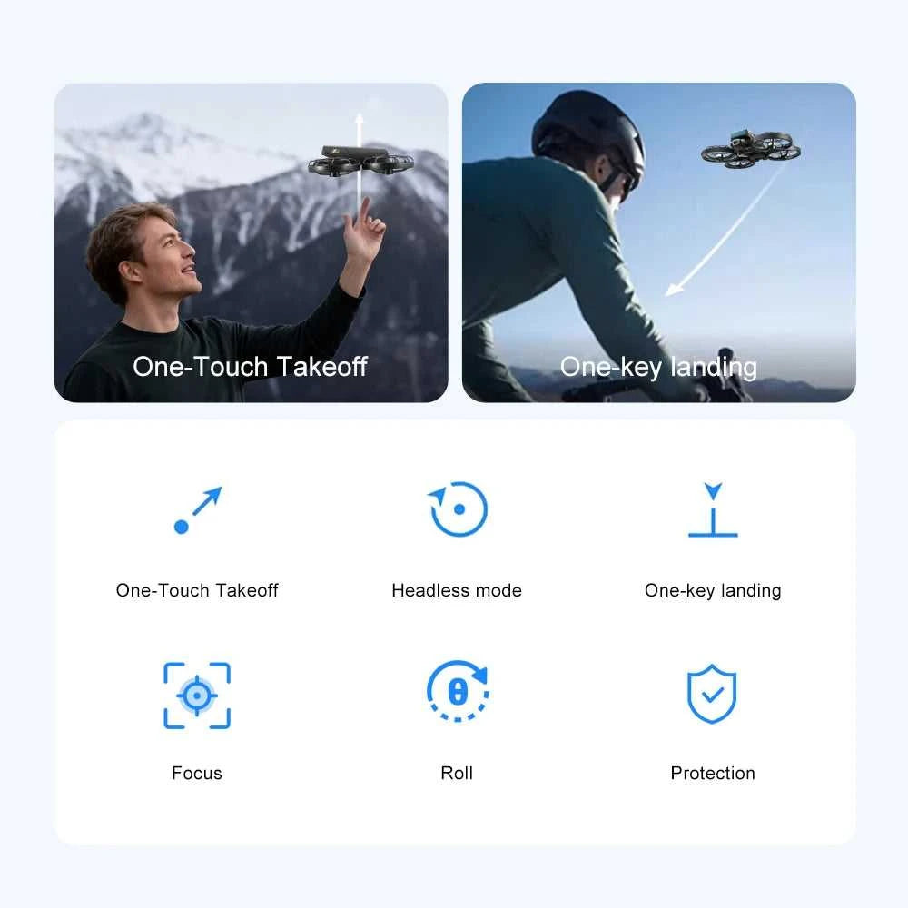 NEW Drone for Beginner with HD Camera 1080P One-Click Take Off/Landing Altitude Hold Headless Mode 360°Flip RC toy airplane The jack market .AU The jack market .AU Drones $ 128 14:193#M8 MAX 8K VR-1B