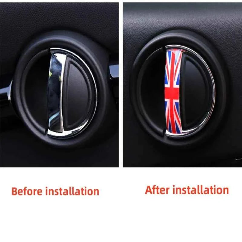2Pcs Car Sticker For MINI COOPER R56 R55 R60 R61 Countryman F55 F56 F60 Crystal Epoxy Interior Accessory Car Door Handle Sticker