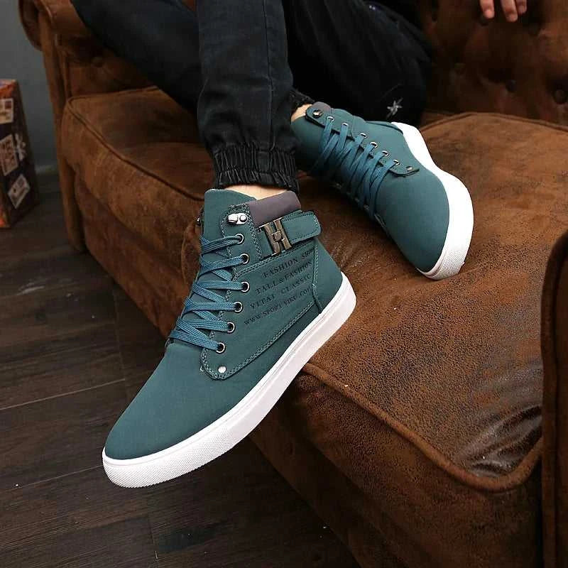 2025 Spring New Korean Edition Men's Shoes High Top Board Shoes Retro Casual Lace Up Men's Fashion High Top Snow Casual Shoes The jack market .AU The jack market .AU Step Up Your Style: Trendy Shoes for Every Occasion! $ 86 14:1254#khaki;200000124:100010483