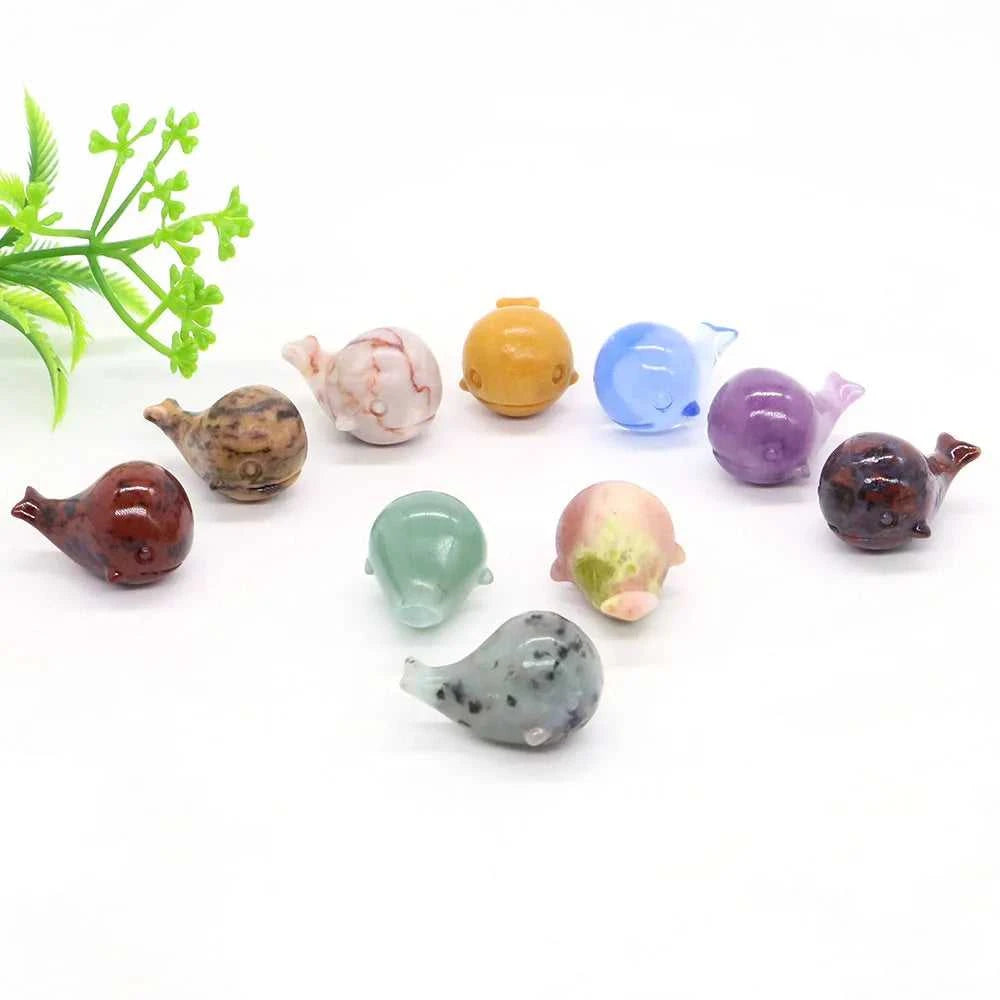 1.2" Mini Cute Whale Statue Natural Stone Crystal Carved Healing Animal Figurine Reiki Gemstone Crafts Home Decoration Wholesale The jack market .AU The jack market .AU Home $ 27 14:350851#Leopard Skin Jasper;5:200000990#1 pc