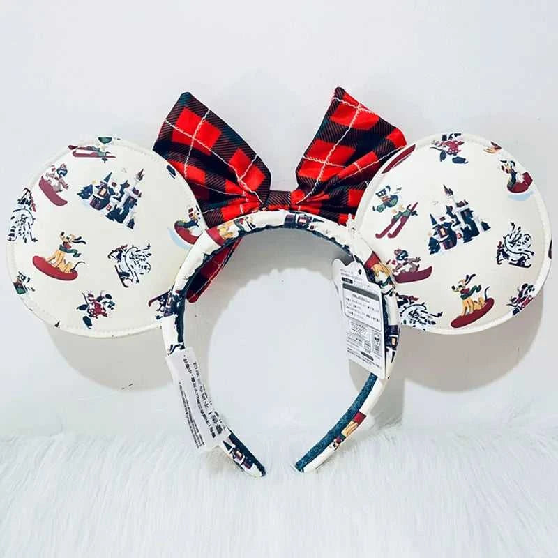 Disney Winter Christmas Headband Cartoon Mickey Pluto PU Leather Ear For Adults Bow Headband Minnie Park Accessories Headwear The jack market .AU The jack market .AU Mum & Kids: Essential Products for Every Family $ 39 14:10#E