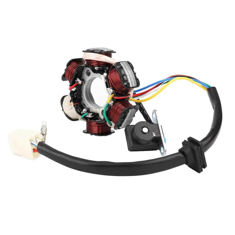 6‑coil 5‑wire Magneto Stator Coil Fit for 50cc 70cc 90cc 110cc 125cc ATV Go Kart Generator Magneto Stator Coil Stator Coil