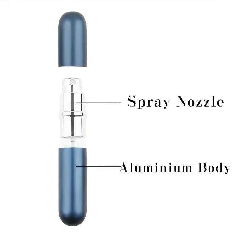 5ml Perfume Spray Bottle Portable Refillable Bottle Empty Cosmetic Container Aluminum Perfume Atomizer for Travel