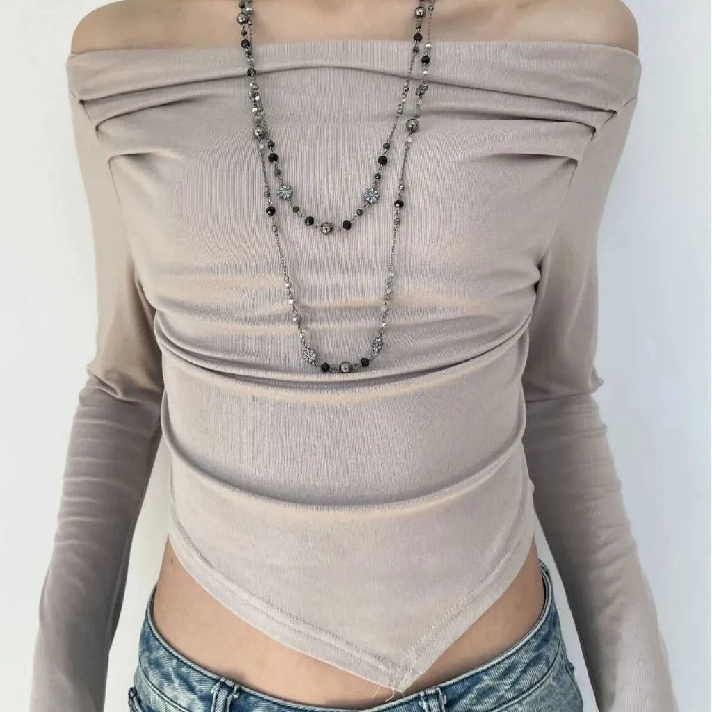 Vintage Fashion Double-layer Flower Necklace Long Stackable Sweater Chain Y2K Style Beaded Geometric Necklace The jack market .AU The jack market .AU Jewellery & Chains $ 49 200001033:361187#03