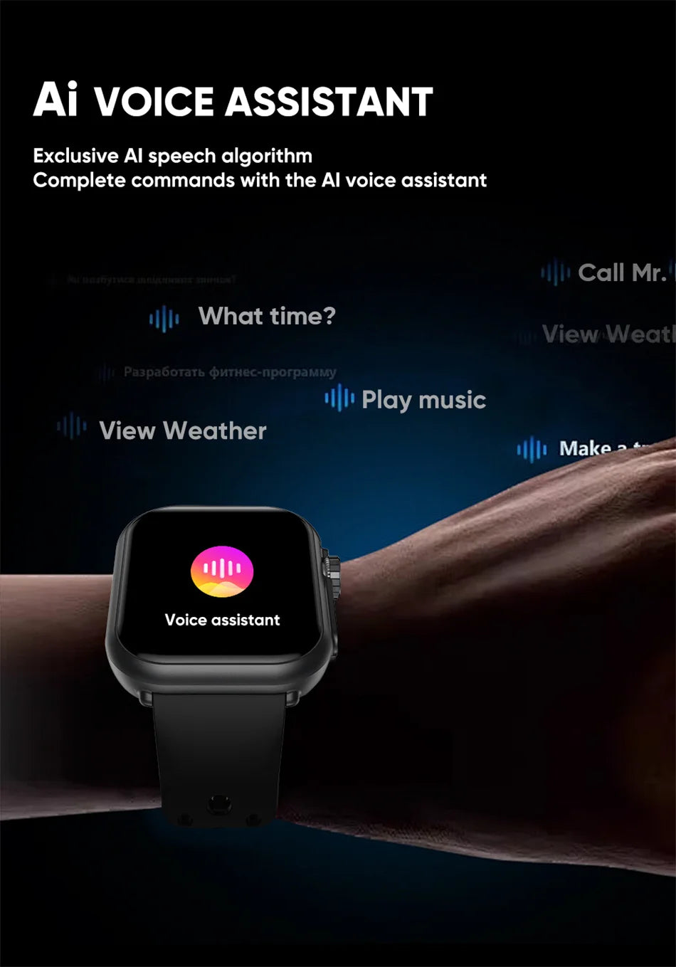 Ultra K62 1000mAh Battery AMOLED Smart Watch Heart Rate Men 100+Sport HD Bluetooth Call IP67Waterproof Women SmartWatch 2026 New