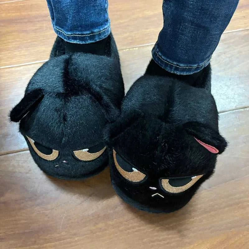 New Snuffy Cat Slippers Woman Warm Wrapped Home Shoes Women's Angry Kitty Furry Slides Winter Snug Close Back Slipper for Couple The jack market .AU The jack market .AU Step Up Your Style: Trendy Shoes for Every Occasion! $ 69 14:10#Yellow-Slides;200000124:201446564;200007763:201336100