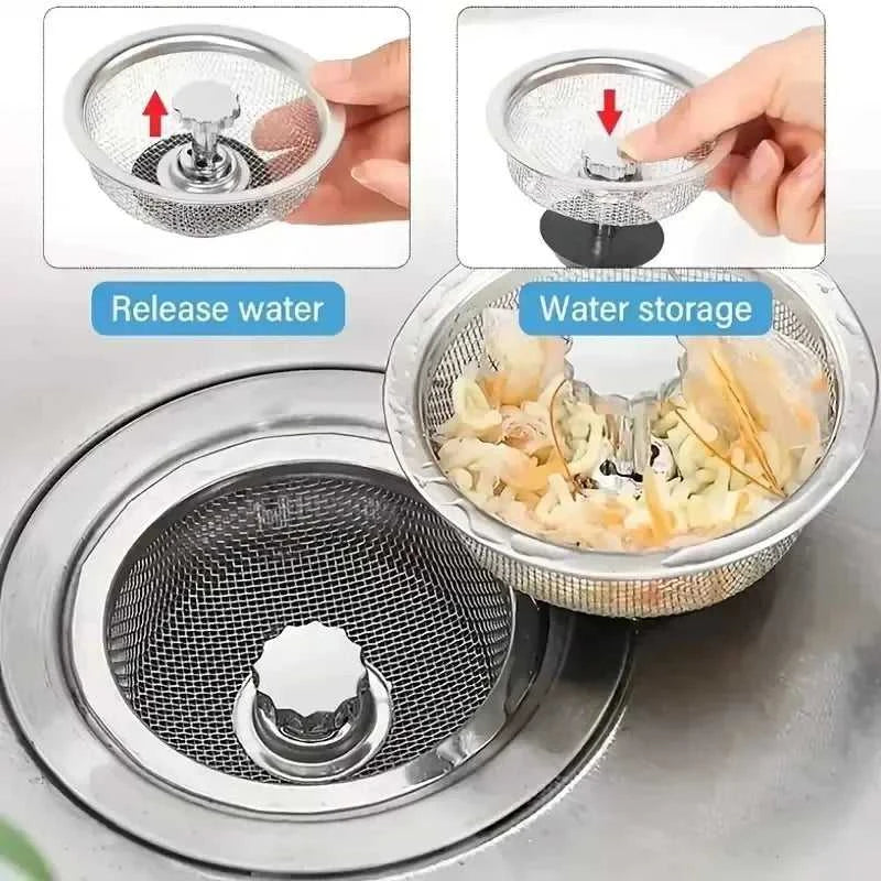 2Setc Drain Basket Kitchen Sink Strainer Set With Handle Stopper Me Handle Stopper Kitchen Sink Strainer Stainless Replacement The jack market .AU The jack market .AU Home $ 48 14:202732816#2Set