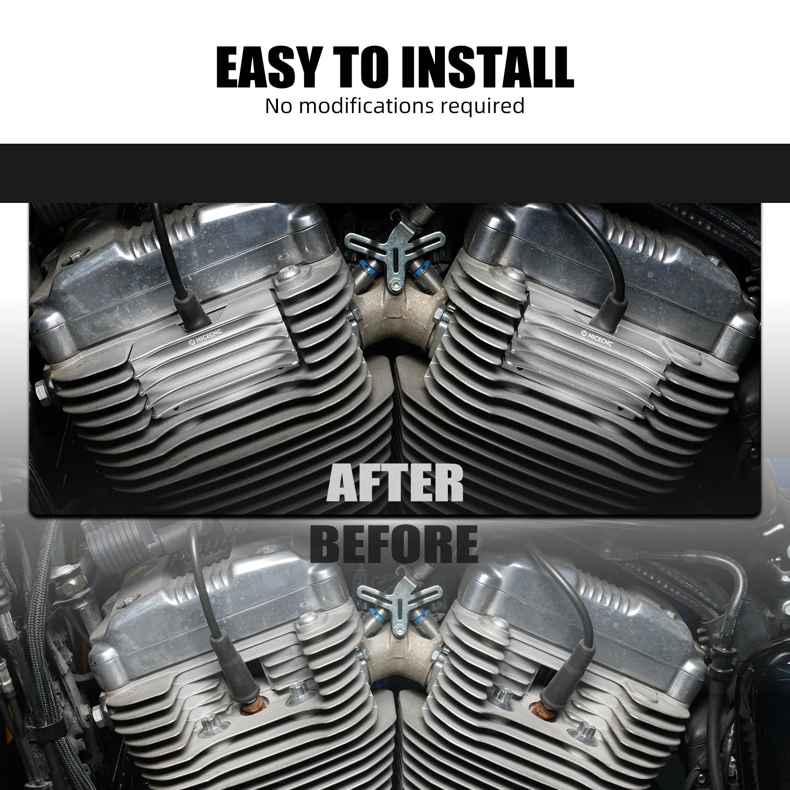Spark Plug Decorative Covers For Harley Forty Eight XL1200X Iron 883 XL883N 2010-2022 Sportster 1200 Custom /883 Low/SuperLow