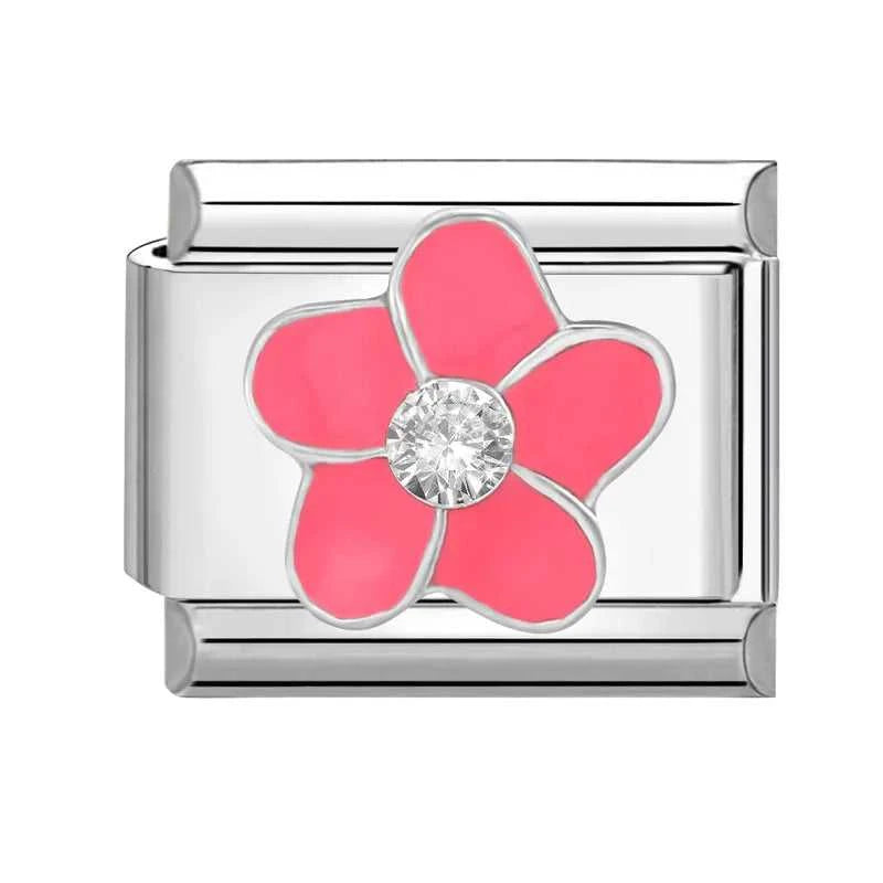 2024 Fashion Pretty Sweet Colour Rose Flower Charm Italian Links Fit 9mm Stainless Steel Bracelet Making DIY Jewelry The jack market .AU The jack market .AU Jewellery & Chains $ 51 200001033:361187#No.6