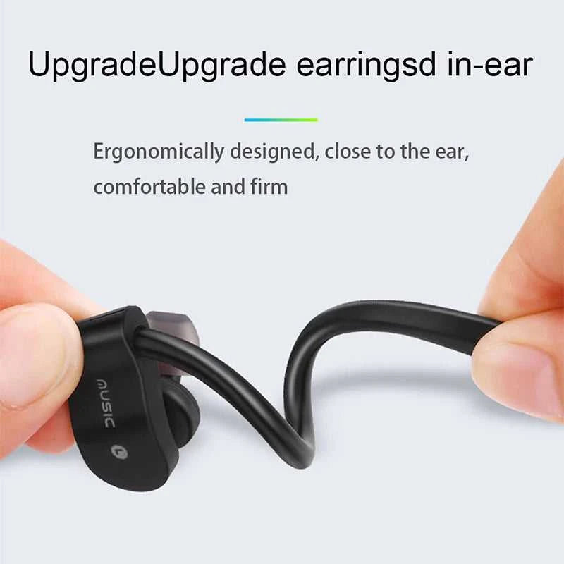 Wireless Headphones Earloop Ear Hook Earbuds Wireless Bluetooth Headset Handsfree Neckband With Mic Bluetooth Earphones The jack market .AU The jack market .AU Accessories Electronics $ 49 14:10#Black