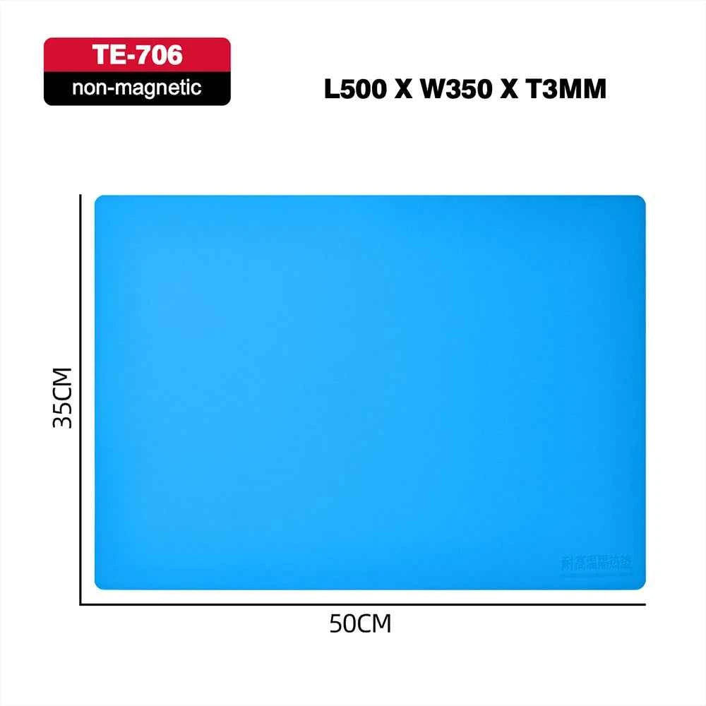 ESD Heat-Resistant Silicone Soldering Mat with Magnetic Grip