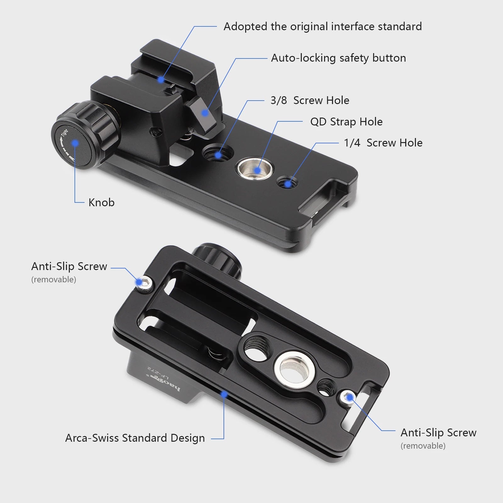 Haoge Lens Collar Replacement Foot Tripod Mount Ring for Nikon NIKKOR Z 400mm F4.5 VR S Lens built-in Arca Type Quick Release P