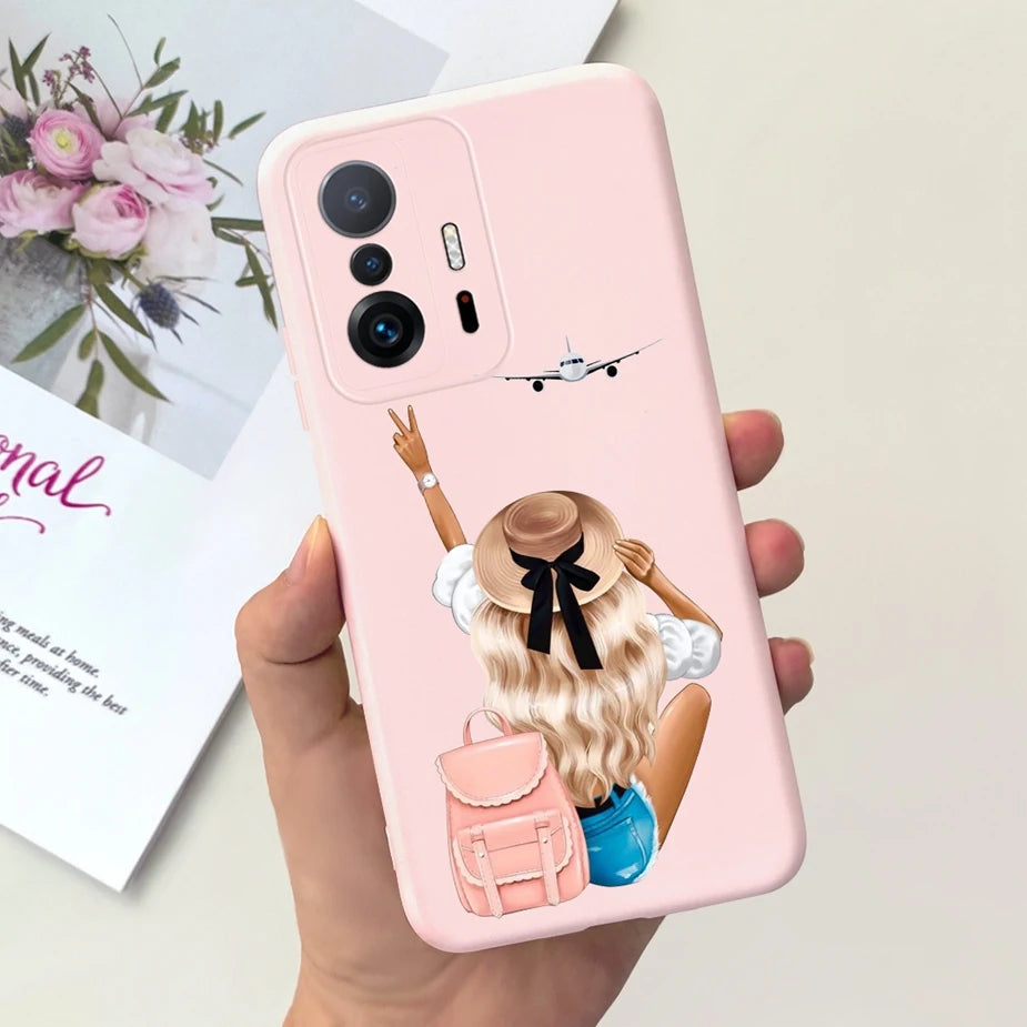 Xiaomi 11T Pro Case - Cute Cartoon Design, Soft Silicone Protection for Xiaomi Mi 11T Pro & 11TPro