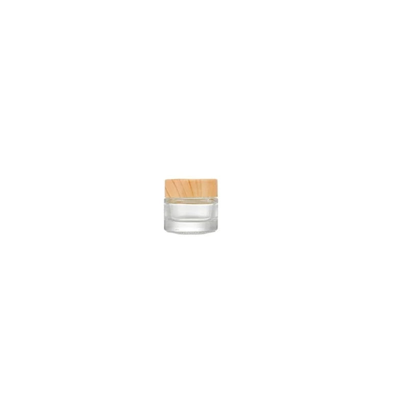 Clear Vision Glass Jars - Refillable 5g-20g Cosmetic Containers with Inner Lid for Cream, Balm & Makeup Storage