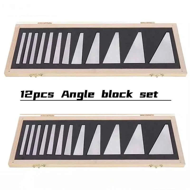 JAVIER Precision Ground Angle Block Set - Durable 2/10/12/17pc Kit with Storage Case for Lathes & Machinist Tools