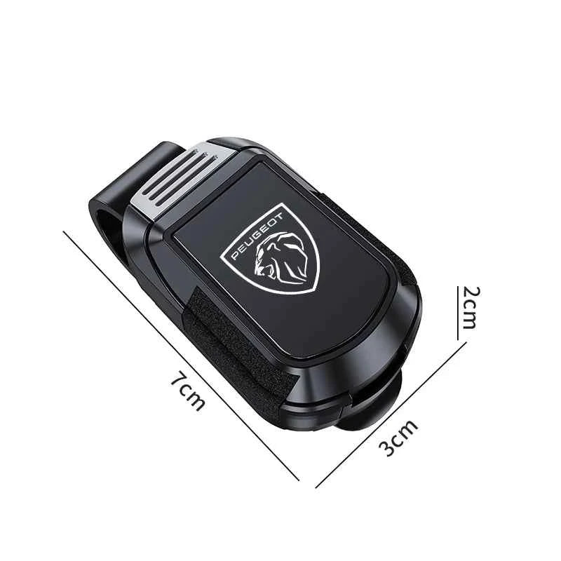 Mirror Style Car Sun Visor Glasses Holder Sunglasses Clip For Peugeot 206 307 308 3008 207 208 407 4008 408 508 2008 5008 301