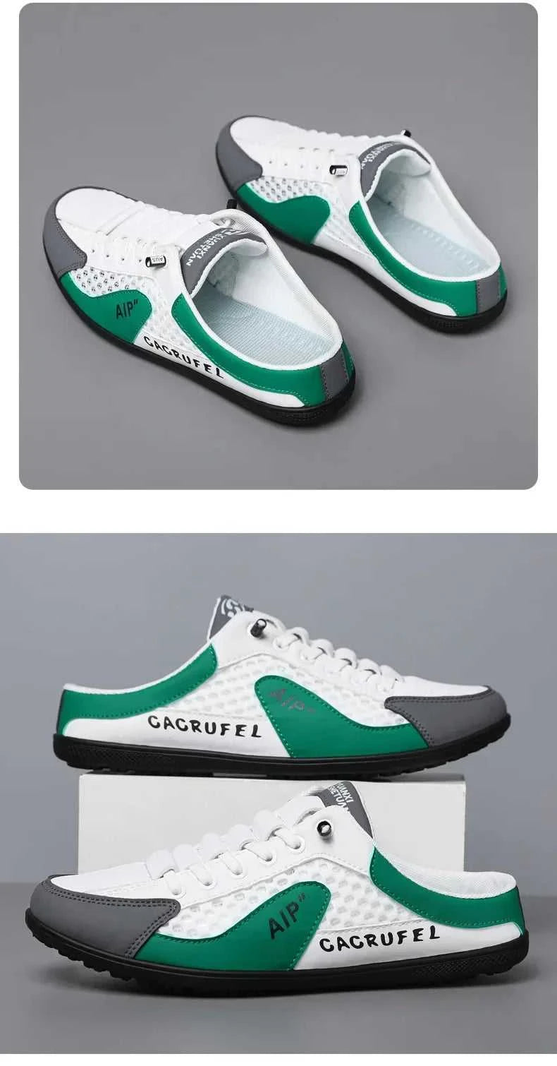 Men's Fashion Soft Bottom Half Slippers Summer New Casual Shoes Soft Bottom Support Shoes Sports Shoes Zapatos De Hombre The jack market .AU The jack market .AU Step Up Your Style: Trendy Shoes for Every Occasion! $ 67 14:29#White Khaki;200000124:200000338