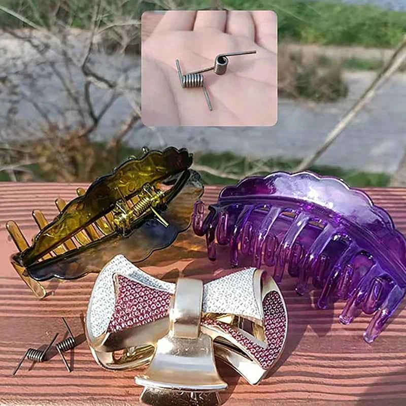 4PCS Steel Torsion Spring Large Hair Jaw Clips Special Accessories Special Torsion Spring V-spring For Hairpin Springs Clip