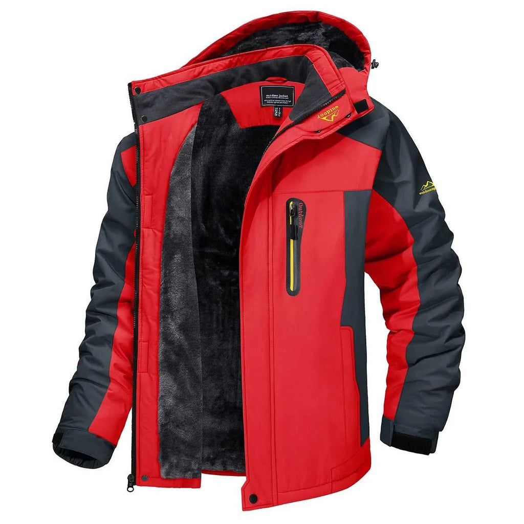 TACVASEN Men's Waterproof Ski Jacket Fleece Lining Warmth Parka Winter Snow Working Outdoors Hooded Coat Rain Shell Windbreaker The jack market .AU The jack market .AU Men Fashion $ 76 14:771#Blue;5:361385#CN 4XL (US L)
