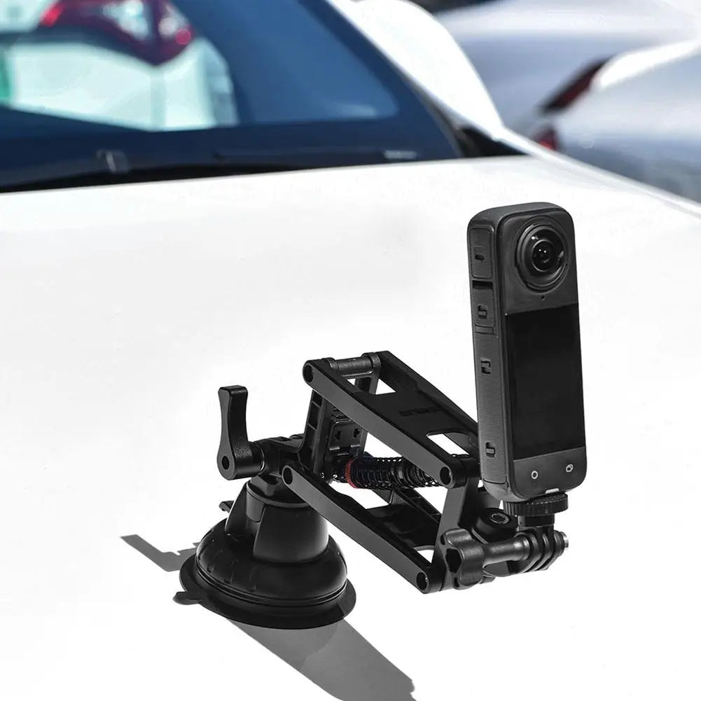 Camera Bracket Anti Shake Z-axis Holder Stabilizer For DJI OSMO Pocket 3/Insta360 X4 Camera Accessory Car Suction Cup Mount