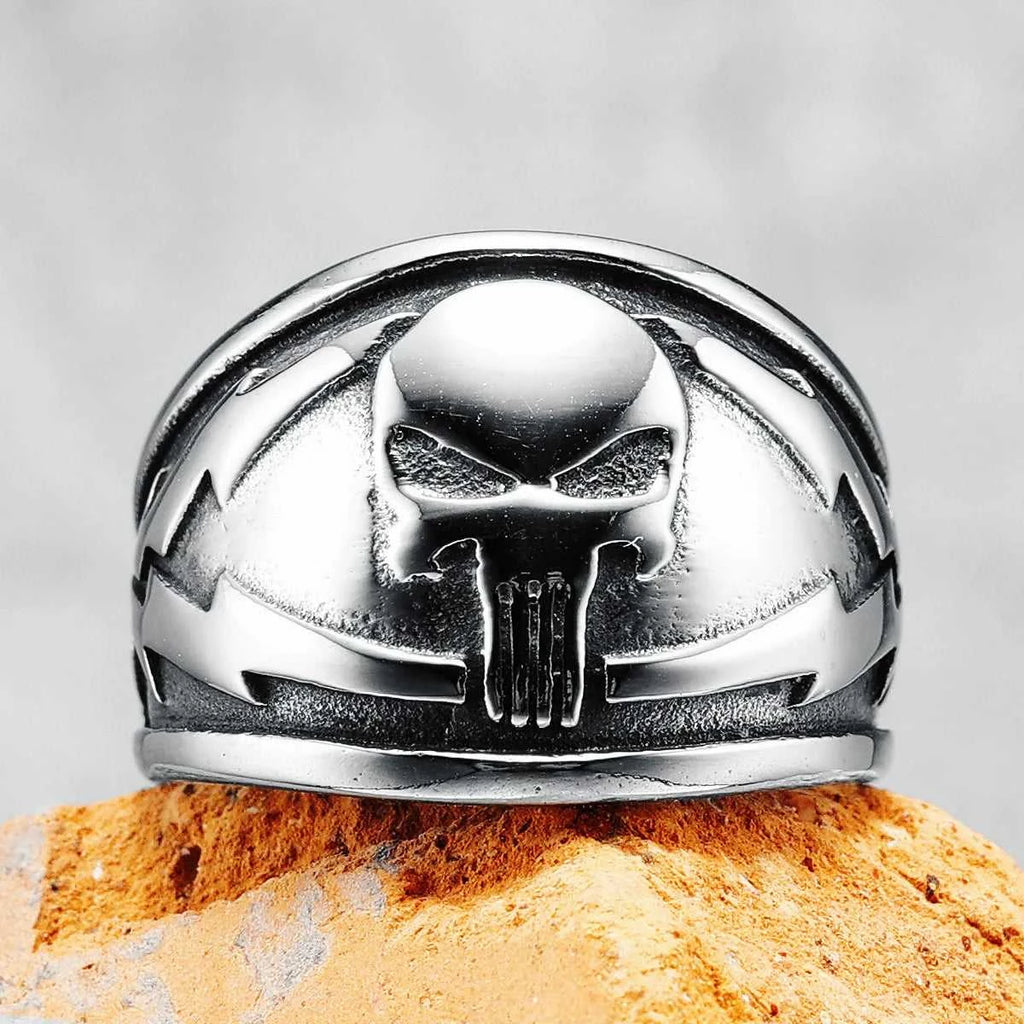 Lightning Skull Men Ring 316L Stainless Steel Skeleton Rock Punk Warrior Rings Rap for Rider Male Boyfriend Jewelry Best Gift The jack market .AU The jack market .AU Jewellery & Chains $ 50 200000369:200000296;200000783:29#R924-Lightning Skull