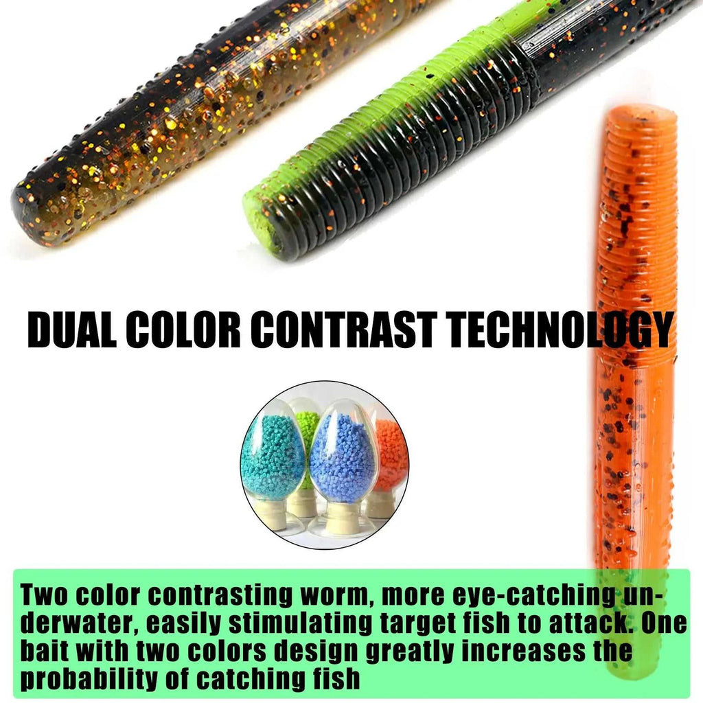 SAMOLLA Floating Worms Bass Fishing Lure Soft Plastic Artificial Bait Ned Wacky Rig Tpe Floating Weightless Leurre Souple Wobble The jack market .AU The jack market .AU Fishing Gear $ 21 14:29#A;5:100014443#4CM 10PCS