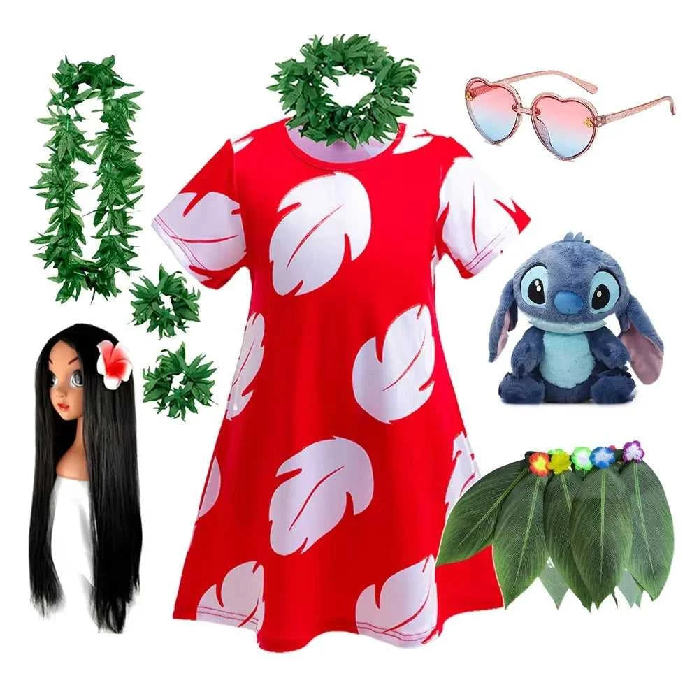 Lilo Costume for Girls Hawaii Princess Red Leaves Dress Up Outfits with Garland Kids Halloween Carnival Party Dresses The jack market .AU The jack market .AU Mum & Kids: Essential Products for Every Family $ 43 14:200001438#dress style 2;200000463:200004197#2T (Tag 100)