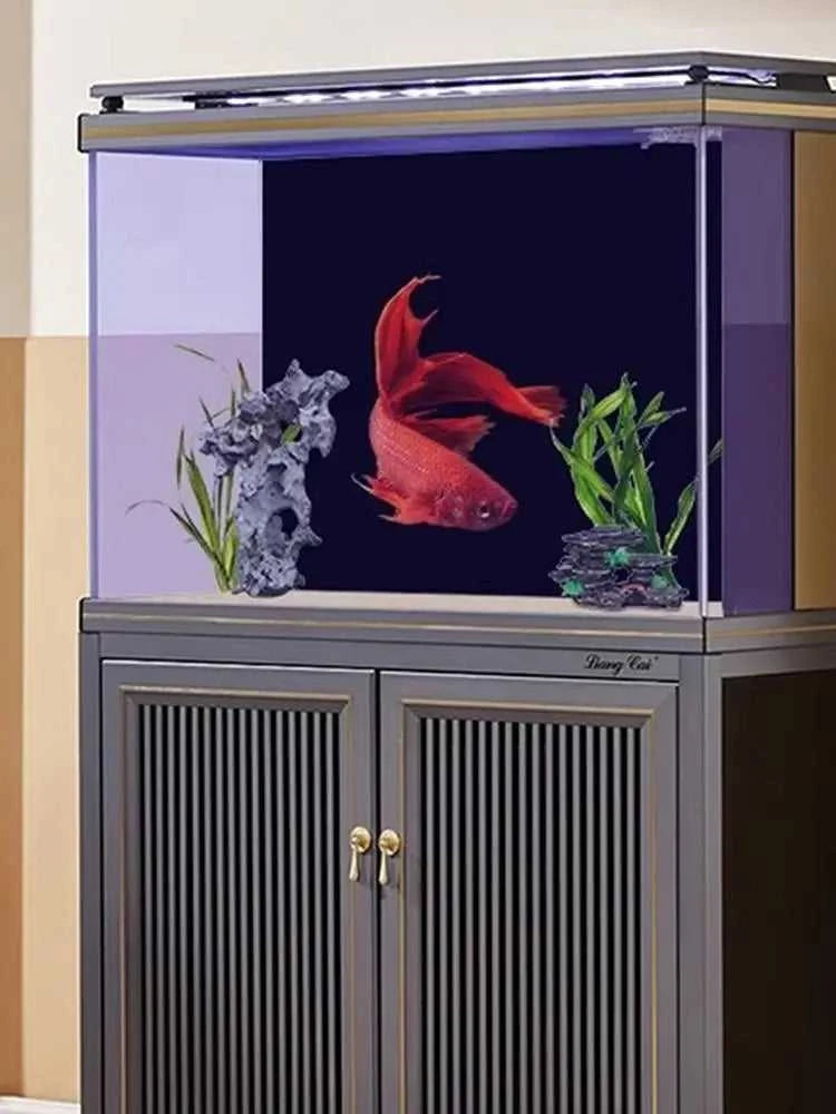 Fish Tank Background Sticker Black Static Cling Film Adhesive-Backed Film Wallpaper Aquarium Background Decorations ﻿ The jack market .AU The jack market .AU Fishing Gear $ 26 14:29#40x200cm